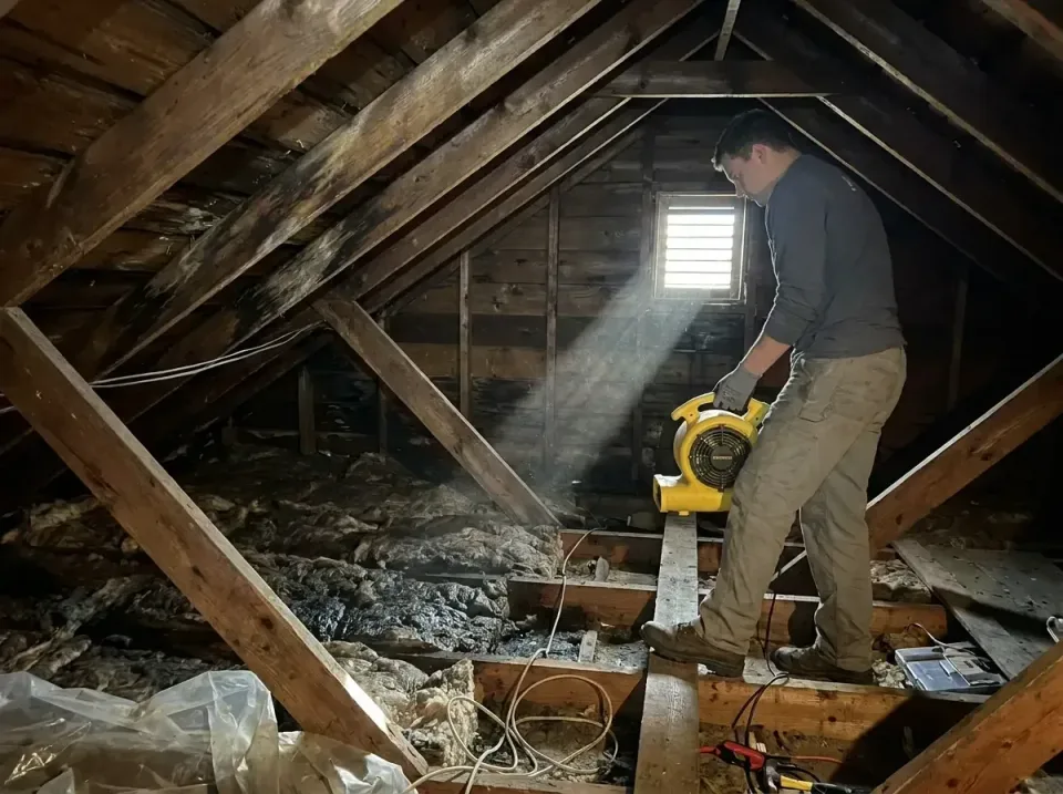 attic-water-damage-drying-proc-007 — frequently asked questions, Emergency Water Extraction & 24/7 Flood Response in New Bri…
